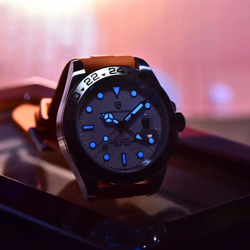 Relógio Masculino Pagani Design Automático GMT com Safira