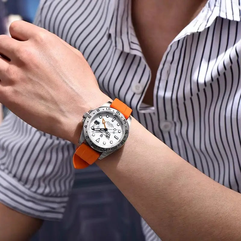 Relógio Masculino Pagani Design Automático GMT com Safira