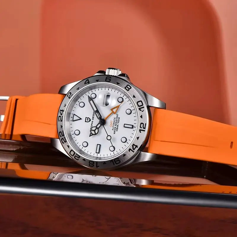 Relógio Masculino Pagani Design Automático GMT com Safira