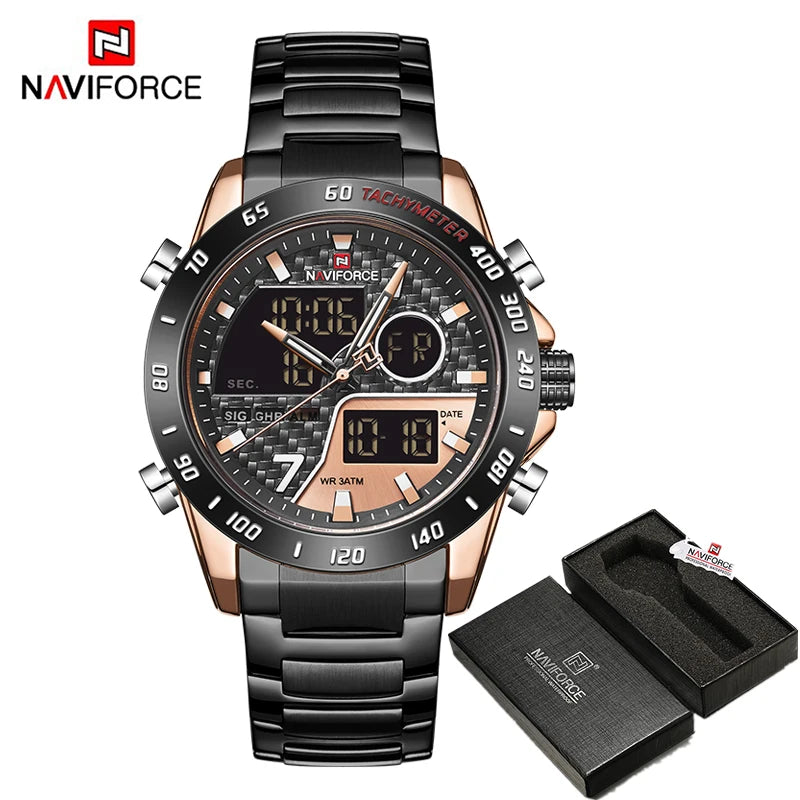 Relógio Masculino NAVIFORCE NF9171 Analógico-Digital