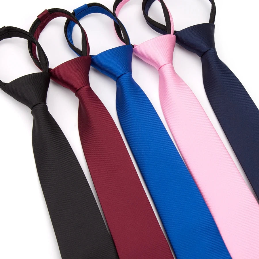 Gravata Masculina Slim com Zíper – Elegância e Praticidade
