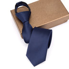 Gravata Masculina Slim com Zíper – Elegância e Praticidade