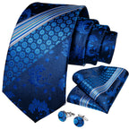 Conjunto Gravata Masculina Clássica 8 cm com Lenço de Bolso