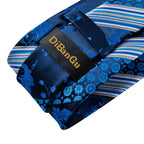 Conjunto Gravata Masculina Clássica 8 cm com Lenço de Bolso