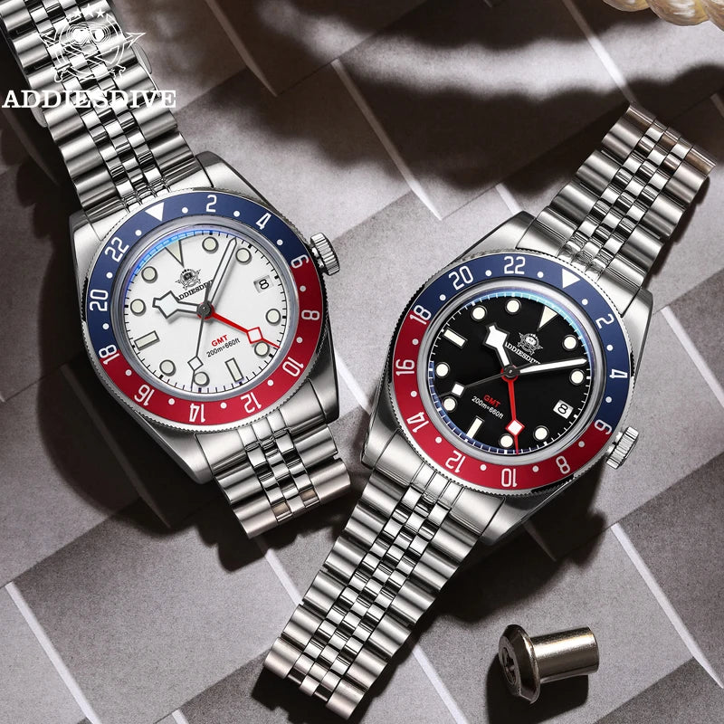 ADDIESDIVE GMT515-24H — Relógio Diver 200m BGW9