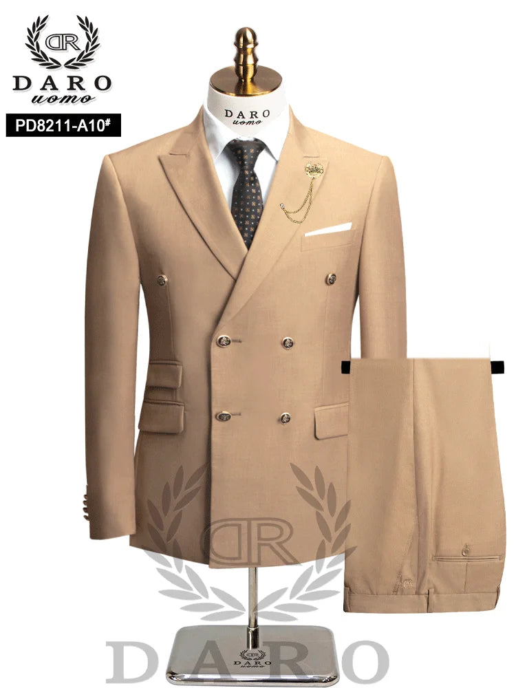 Terno Masculino Slim Fit com Abotoamento Duplo – Paletó e Calça