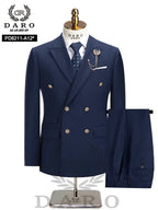 Terno Masculino Slim Fit com Abotoamento Duplo – Paletó e Calça