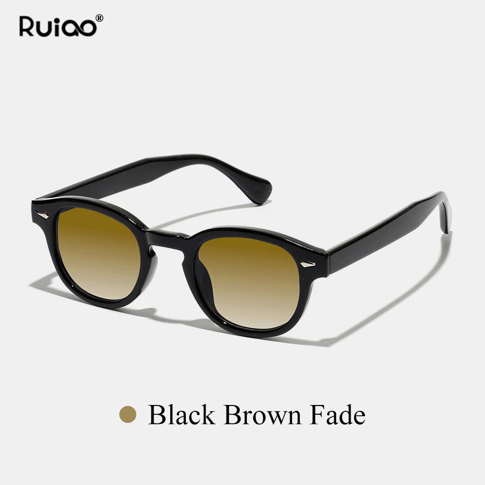 Óculos de Sol Redondo Ruiao Unissex com Proteção UV400