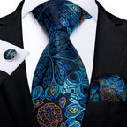 Conjunto Gravata Masculina Clássica 8 cm com Lenço de Bolso