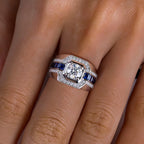 Anel Masculino AnuJewel em Prata 925 com Moissanita 1 ct