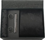 Kit Gravata Masculina Paisley com Lenço e Abotoaduras