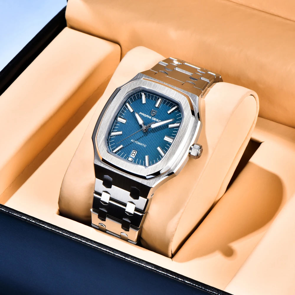 Relógio Masculino PAGANI DESIGN PD-YS033 Automático | Safira e Aço