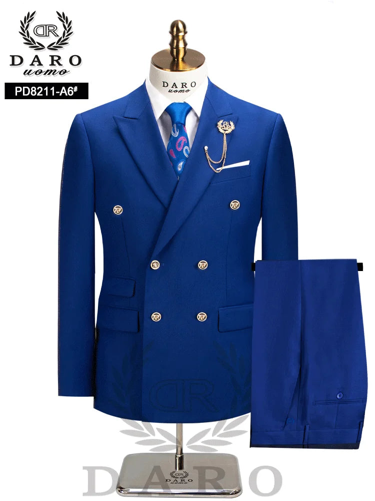 Terno Masculino Slim Fit com Abotoamento Duplo – Paletó e Calça