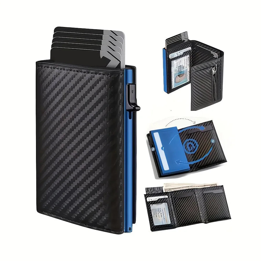 Carteira Slim com Ejetor Automático e RFID