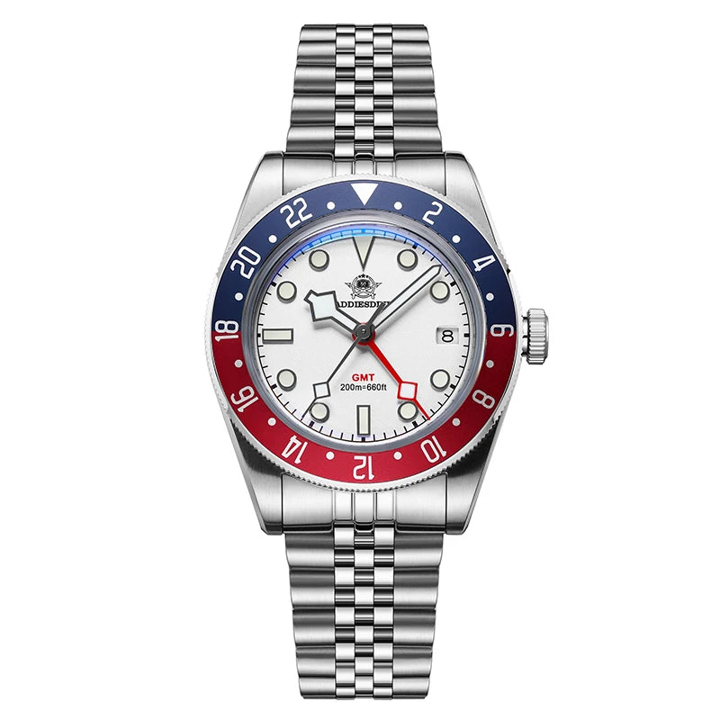 ADDIESDIVE GMT515-24H — Relógio Diver 200m BGW9
