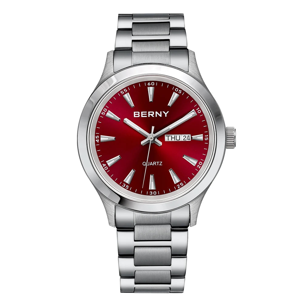 BERNY 2676MSC — Relógio Quartz Japonês Miyota | Elegance 40mm