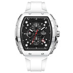 LIGE — Relógio Masculino de Luxo | Quadrado Quartz Cronógrafo Luminoso à Prova d'Água