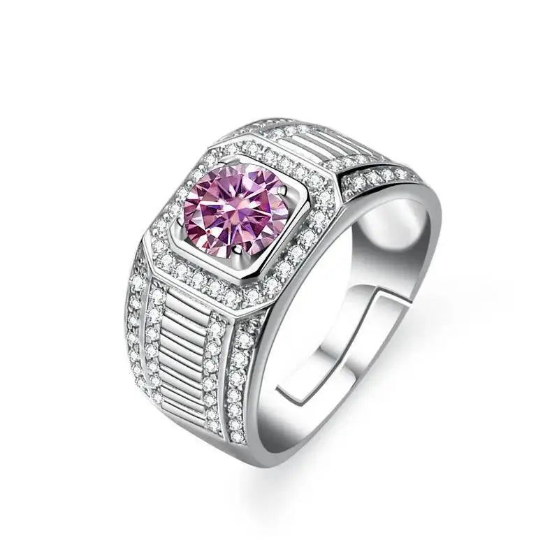 Anel Masculino em Prata 925 Ajustável