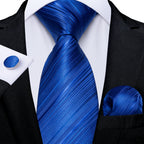 Conjunto Gravata Masculina Clássica 8 cm com Lenço de Bolso