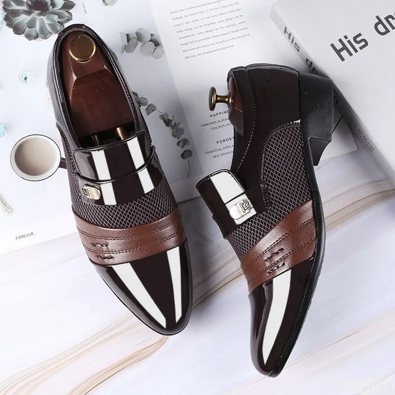 Sapato Masculino Slip-On Casual com Solado de Borracha