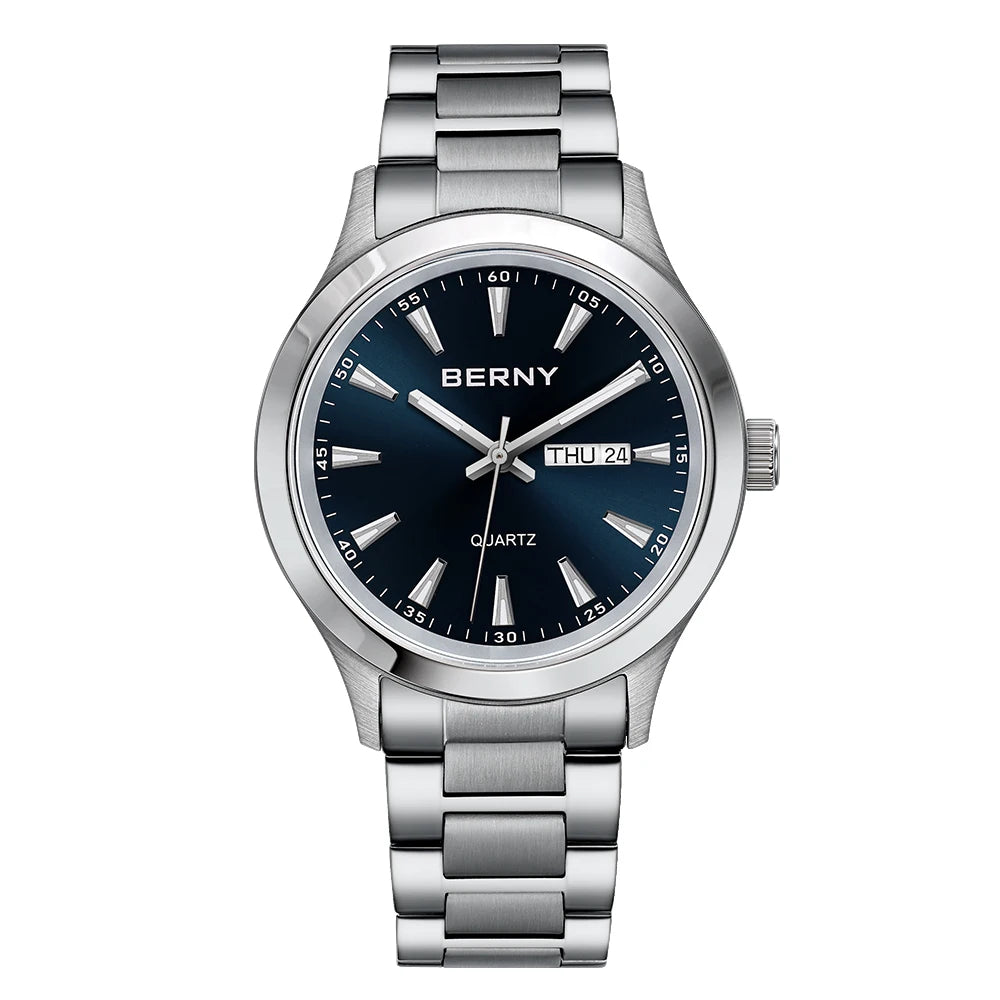 BERNY 2676MSC — Relógio Quartz Japonês Miyota | Elegance 40mm