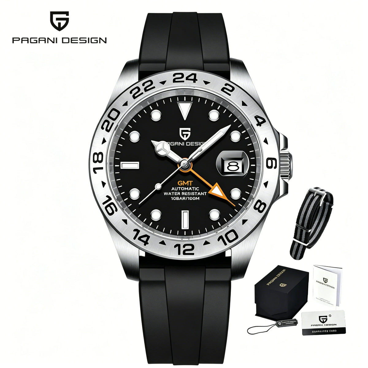 Relógio Masculino Pagani Design Automático GMT com Safira