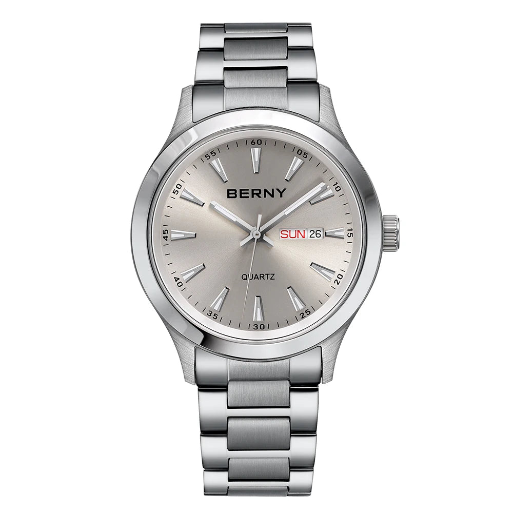 BERNY 2676MSC — Relógio Quartz Japonês Miyota | Elegance 40mm