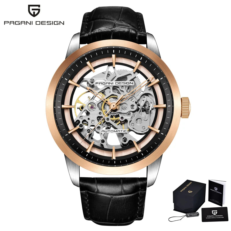 Relógio Masculino PAGANI DESIGN PD-1638 Skeleton Automático