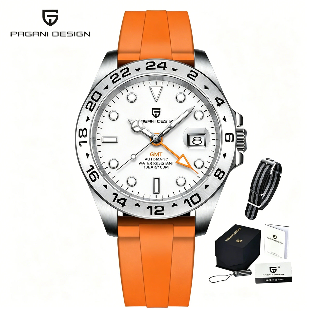 Relógio Masculino Pagani Design Automático GMT com Safira
