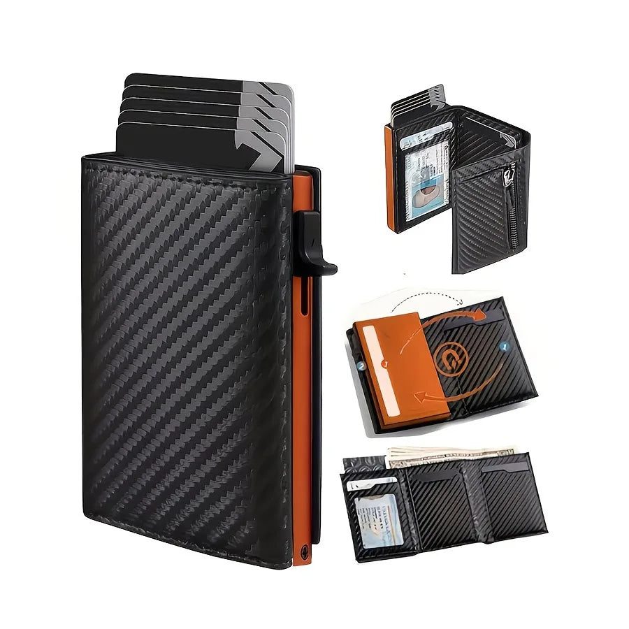 Carteira Slim com Ejetor Automático e RFID