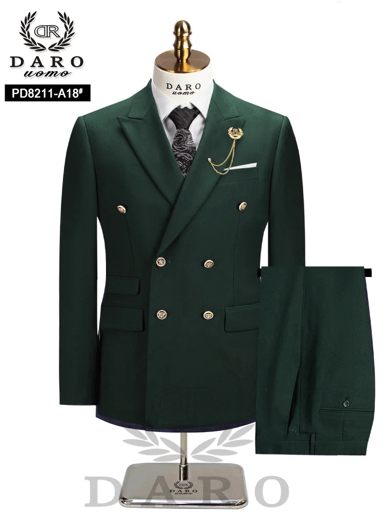 Terno Masculino Slim Fit com Abotoamento Duplo – Paletó e Calça