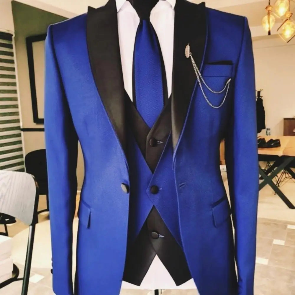 Terno Masculino 3 Peças com Blazer, Colete e Calça