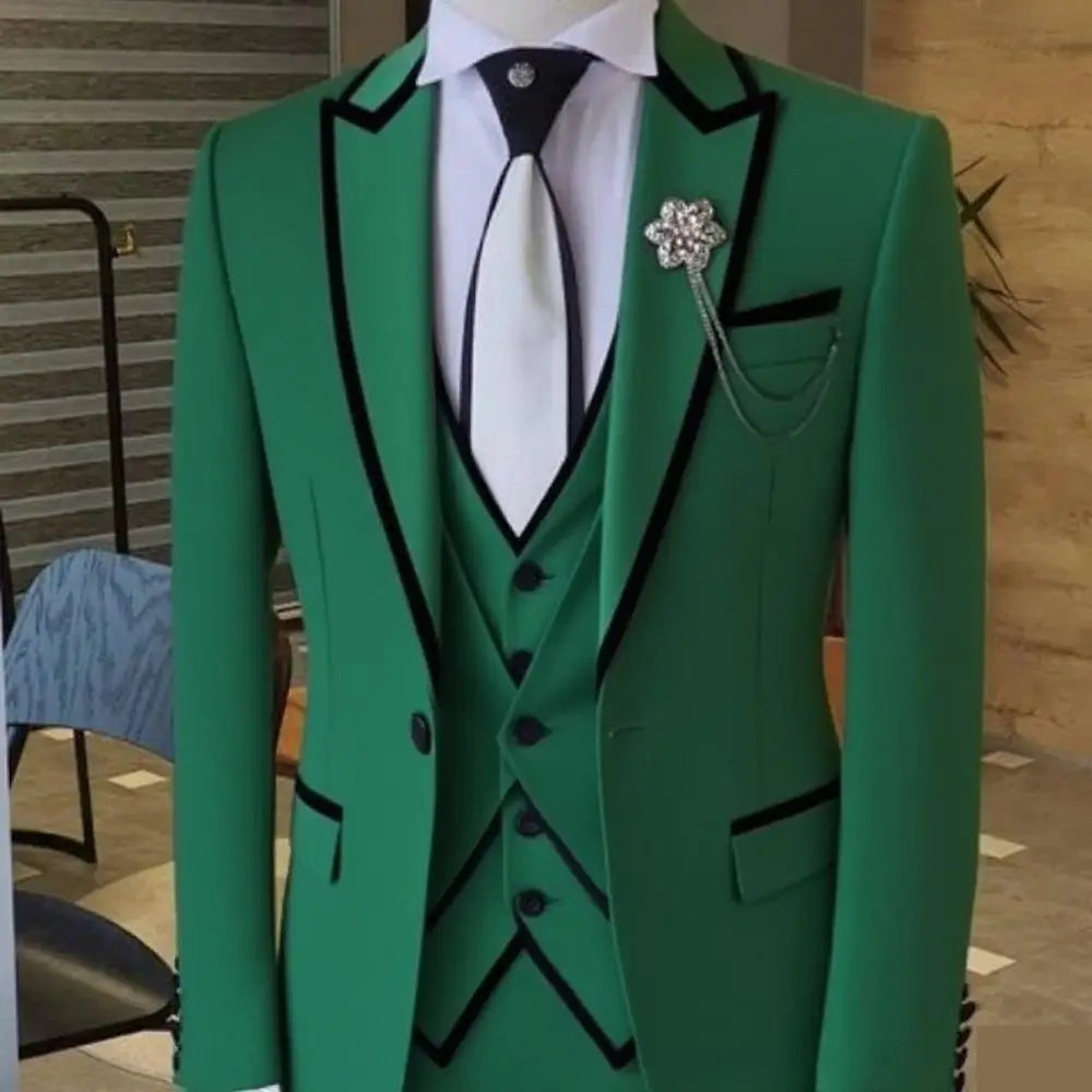 Terno Masculino 3 Peças com Blazer, Colete e Calça