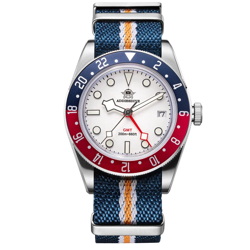 ADDIESDIVE GMT515-24H — Relógio Diver 200m BGW9
