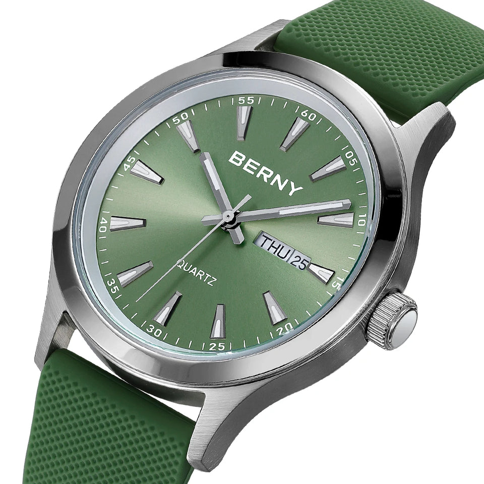 BERNY 2676MSC — Relógio Quartz Japonês Miyota | Elegance 40mm