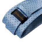 Kit Gravata Masculina DiBanGu com Lenço e Abotoaduras