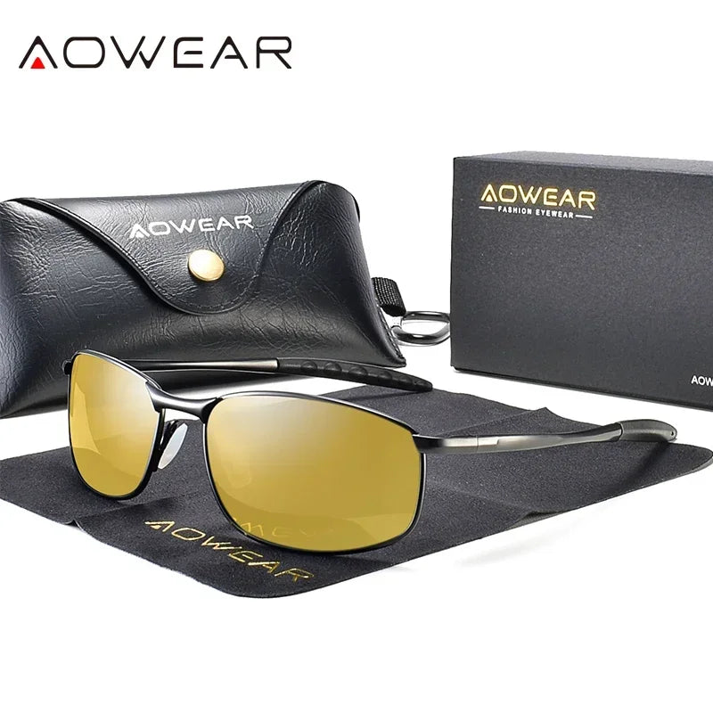 Óculos de Sol AOWEAR Retrô Polarizado UV400