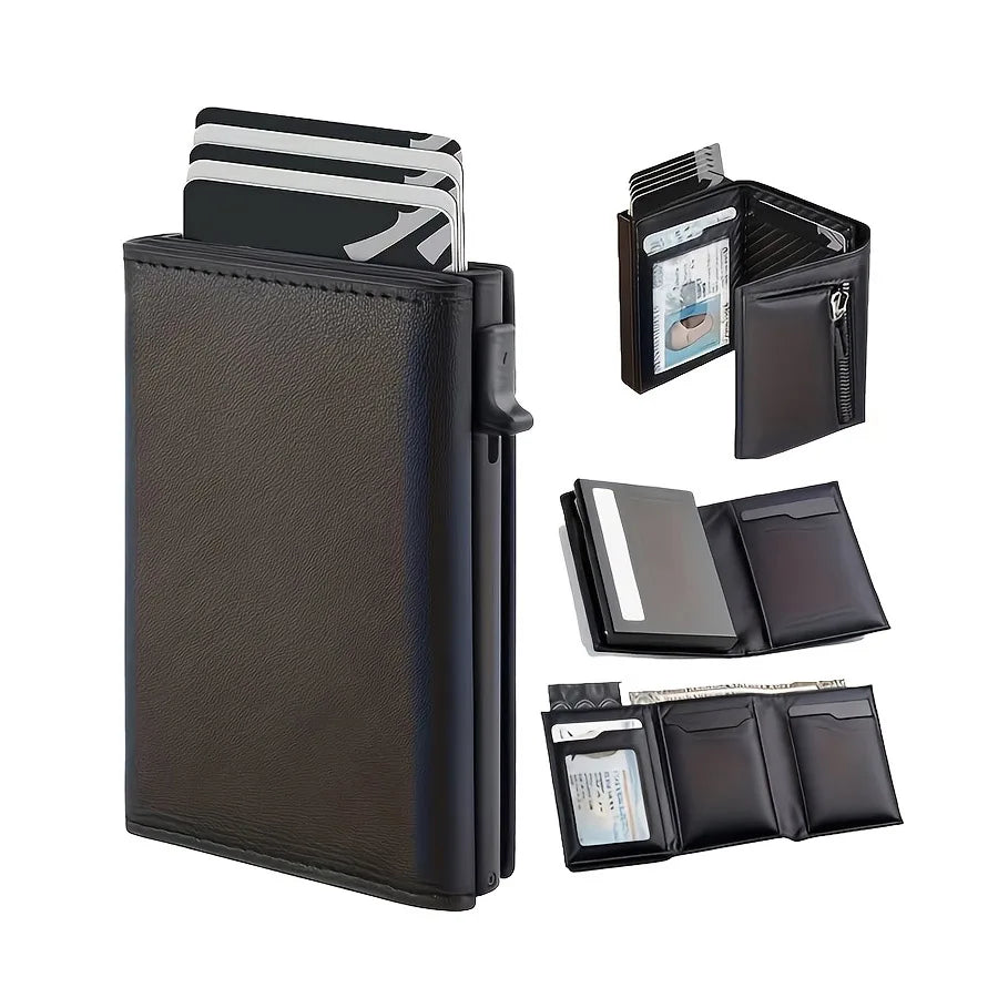 Carteira Slim com Ejetor Automático e RFID