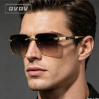Óculos de Sol Sem Aro Quadrado Unissex com Lentes Degradê UV400
