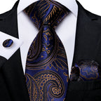 Conjunto Gravata Masculina Clássica 8 cm com Lenço de Bolso