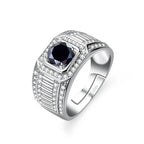 Anel Masculino em Prata 925 Ajustável