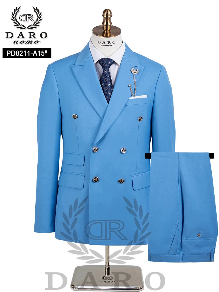 Terno Masculino Slim Fit com Abotoamento Duplo – Paletó e Calça