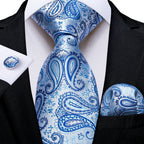 Conjunto Gravata Masculina Clássica 8 cm com Lenço de Bolso