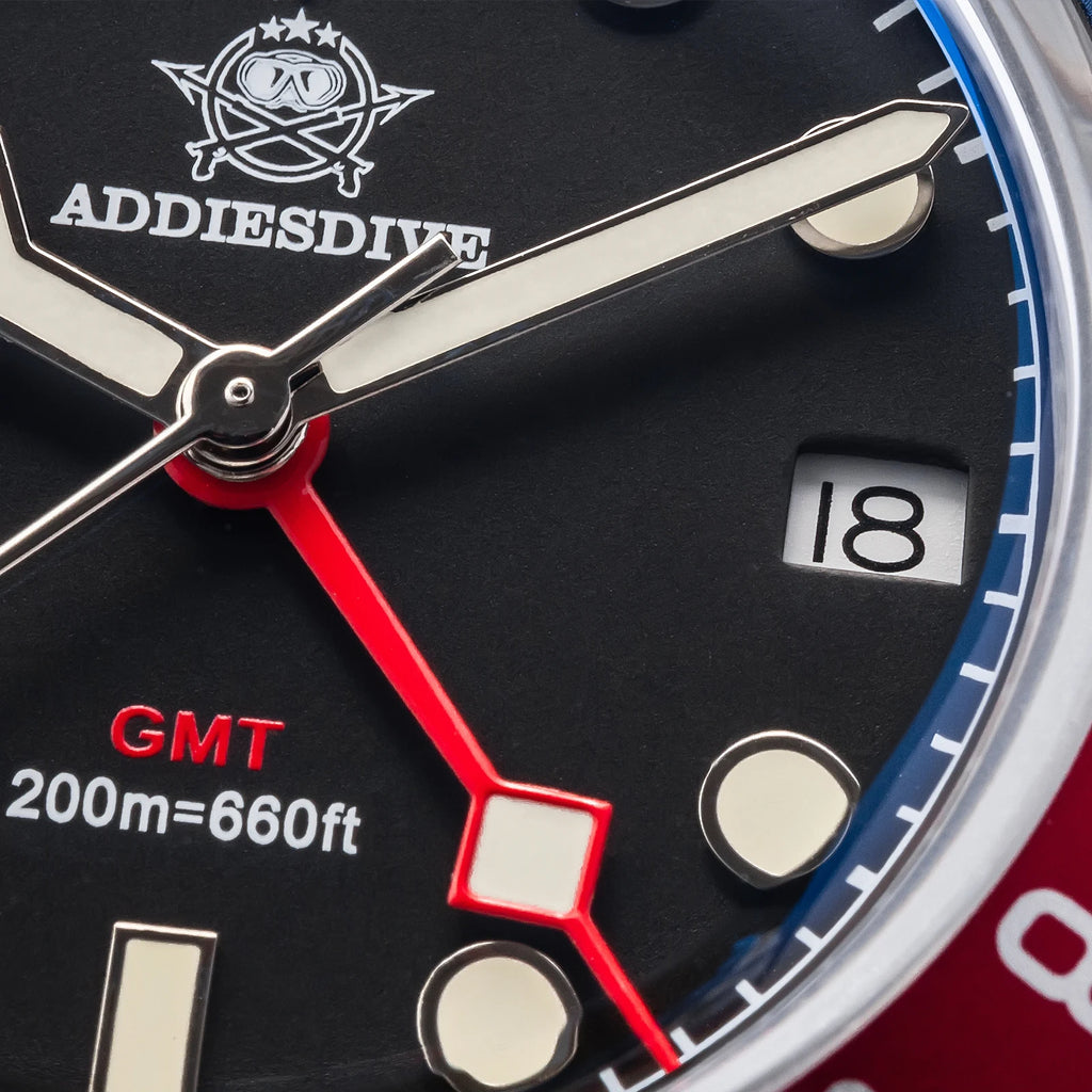 ADDIESDIVE GMT515-24H — Relógio Diver 200m BGW9