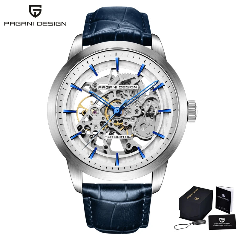 Relógio Masculino PAGANI DESIGN PD-1638 Skeleton Automático