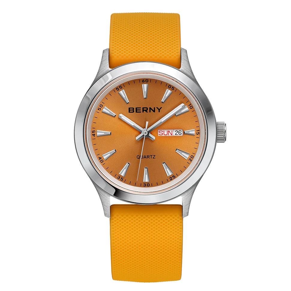 BERNY 2676MSC — Relógio Quartz Japonês Miyota | Elegance 40mm