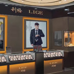 LIGE — Relógio Masculino de Luxo | Quadrado Quartz Cronógrafo Luminoso à Prova d'Água
