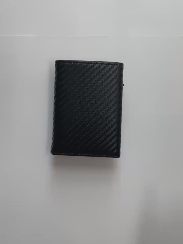 Carteira Slim com Ejetor Automático e RFID