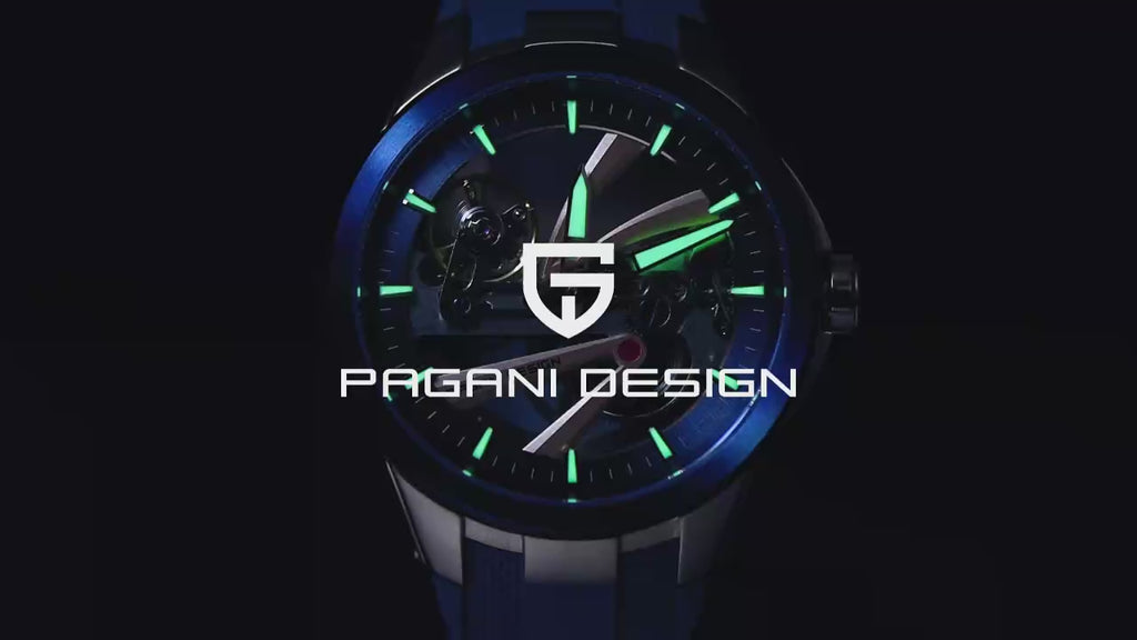 Relógio Masculino Automático Skeleton PAGANI DESIGN PD-YS030 | Safira AR | 10 Bar