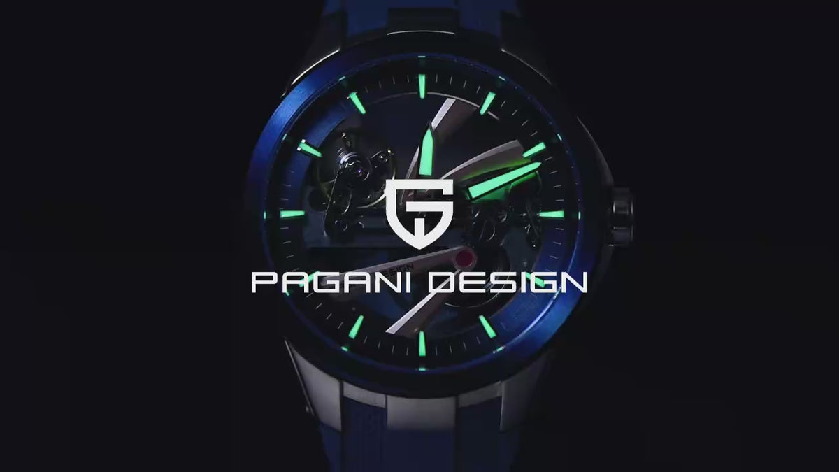 Relógio Masculino Automático Skeleton PAGANI DESIGN PD-YS030 | Safira AR | 10 Bar